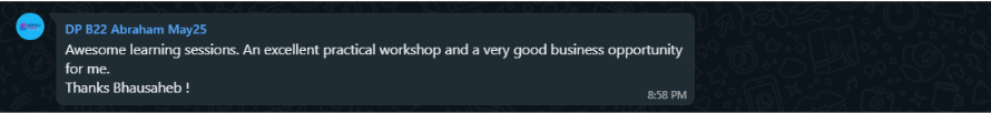 Workshop review from Abraham